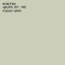 #CBCFB9 - Foggy Gray Color Image